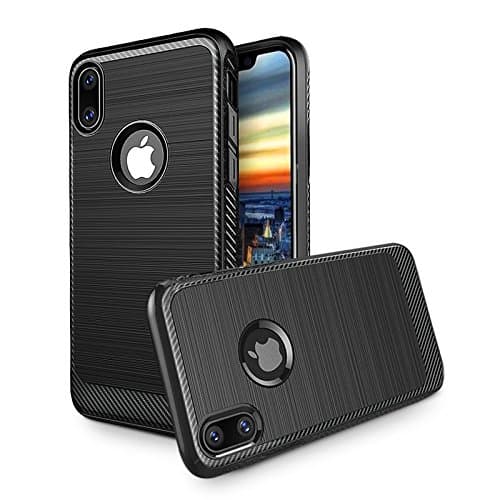 iPhone X Rillo Ridge Thin Fit Black Slim Case Design, this iPhonex Case Covers your phone with a Black Matte Drop Tested Protection, No Slip Grip with Shockproof Air Pocket Technology