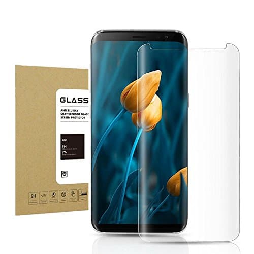 For Galaxy S8 Plus Tempered Glass Screen Protector,Webmi 9H Slim Anti-Fingerprint Oil Stain Scratch Coating Bubble Free Easy Install HD Clear Screen Protector for Samsung Galaxy S8 Plus
