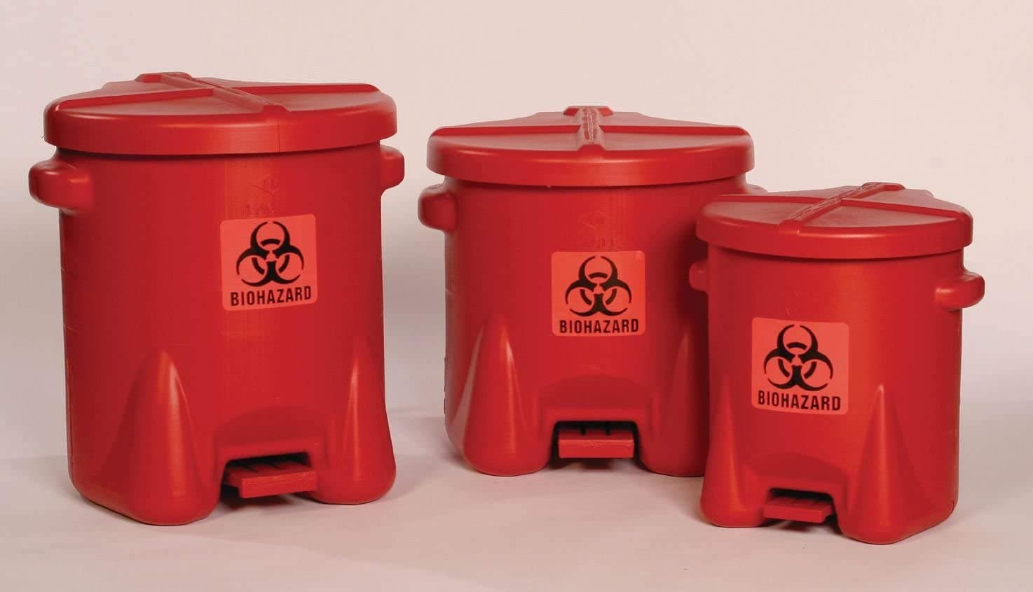 Biohazard Step On Waste Container