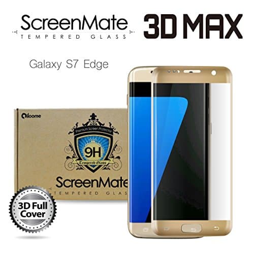 ScreenMate 3D Max Full Cover Tempered Glass Screen Protector (Samsung Galaxy S7 edge - Gold)