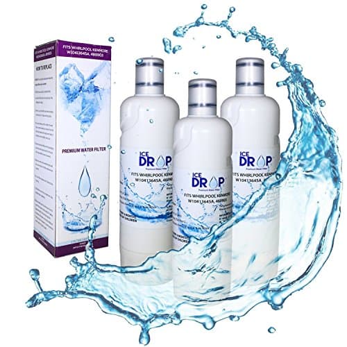 Ice Drop Refrigerator Water Filter (White, 3 pack)