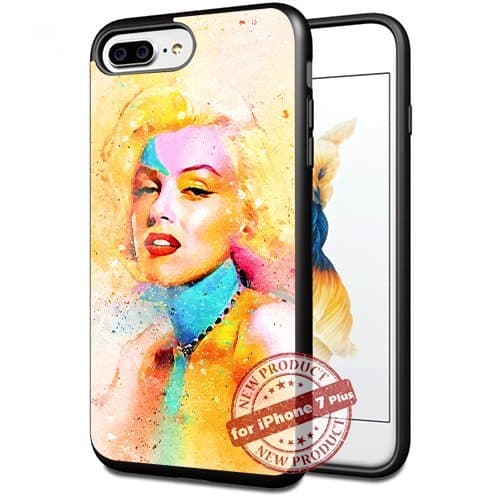 Marilyn Monroe Art Cool Apple iPhone 7+ Plus Case Art Design Cover Slim Rubber Protection