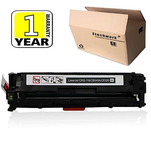 Etechwork Compatible 125A CB540A Toner Cartridge 1 Pack Black Replacement for Color LaserJet CM1312NFI CM1312 MFP CP1215 CP1518NI CP1515N