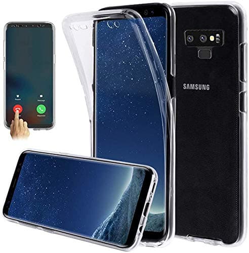 Galaxy Note 9 Case,AMASELL 360 Coverage Full Body Protective Shell Shockproof Front and Back Crystal Soft Silicone Rubber Case Cover for Samsung Galaxy Note 9