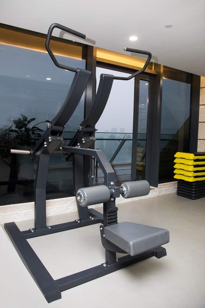 Bodykore Plate Loaded Commercial LAT Pull Down -Back Builder- Stacked Series- Commercial Fitness Equipment- GR806