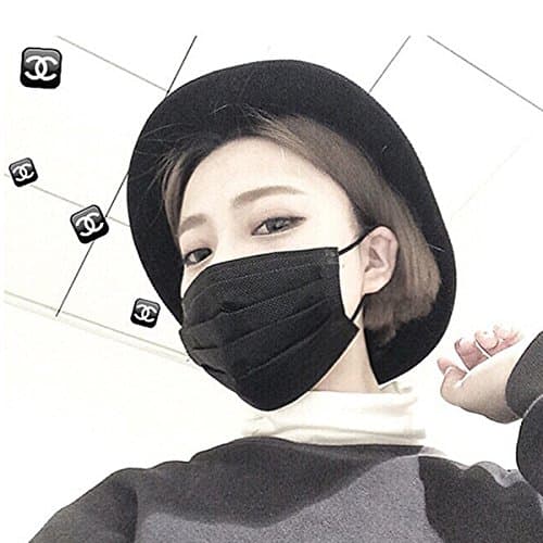 50 Pcs Disposable Earloop Face Masks Germ Dust Protection Four Layer Activated Carbon Filter Face Masks