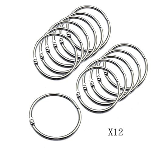 Circular Shower Ring, Set of 12 (Chrome)
