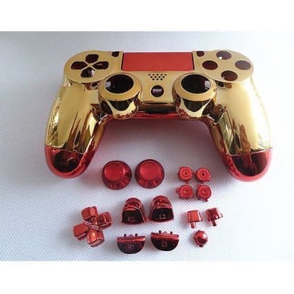 laixing High Quality # A934 on Gold + Network Controller Full Housing Shell for PS4 Playstation 4 dualsho
