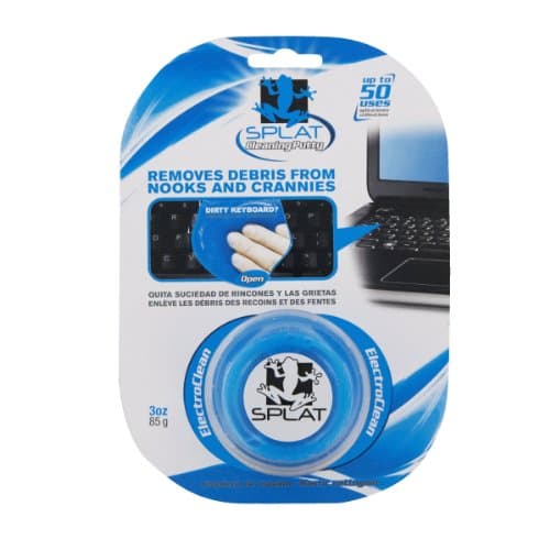 Vdera SPLAT-EC-3H-IC Splat Blue Electro Clean Reusable Putty - 3 oz., (Pack of 12)
