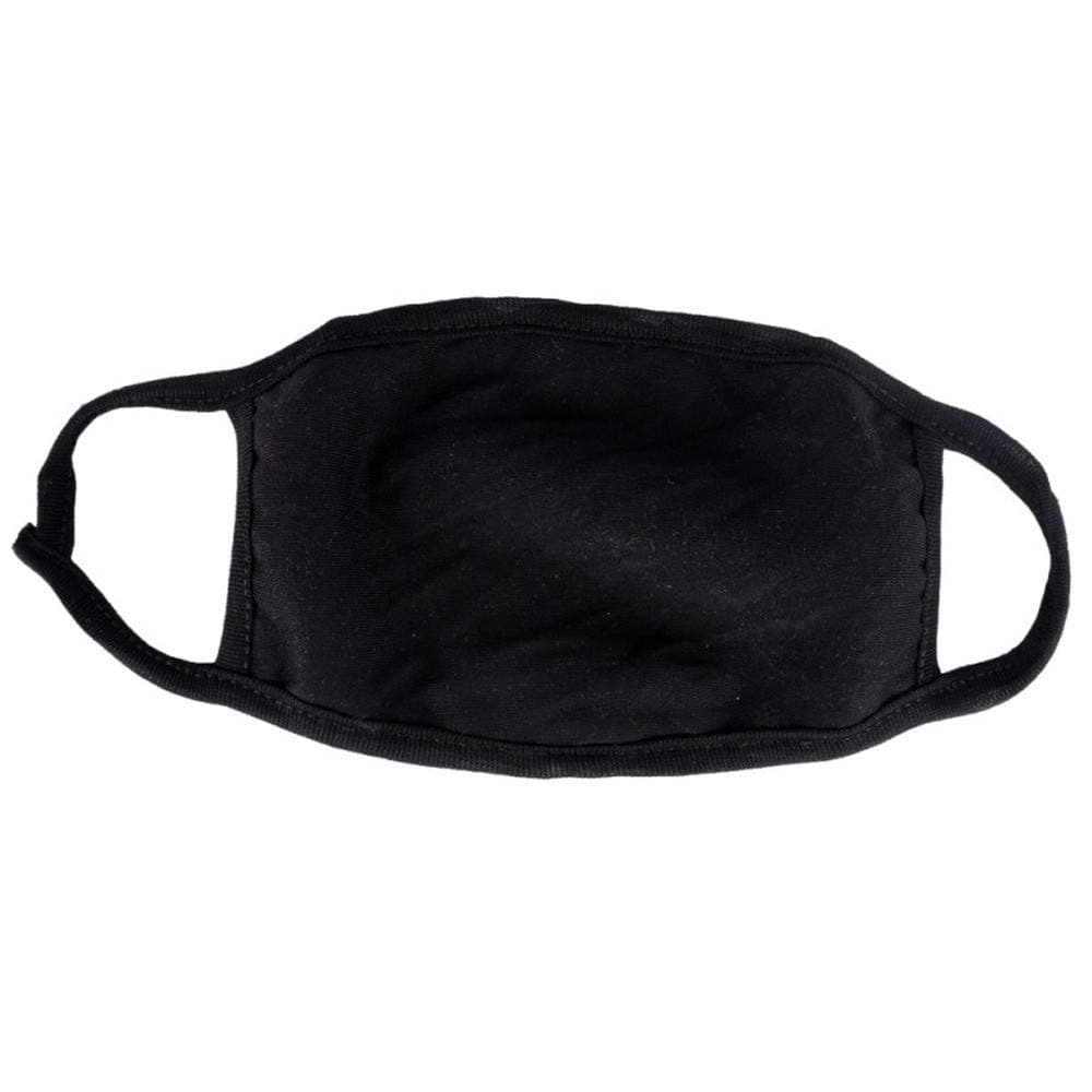 Lomsarsh 3-layer Protective Mask Black Cotton Earloop Dust Protective Face Mask Surgical Dust Filter Mouth Cover Beauty Nail Salon Face Mask (Black)