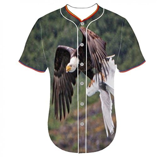 3D Printer Ustomization jerseys Bald Eagle ducj Fengzedid Arc Bottom Men's Clothing Baseball Jerseys 3d printed baseball jersey shirt