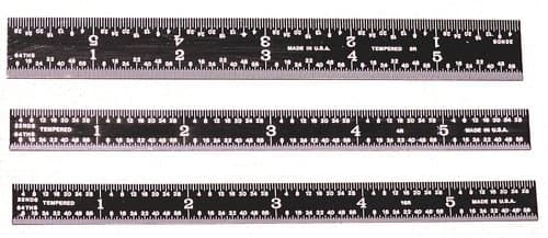 "Easy Look" Precision Rules - Rigid Length: 6", Graduation: 5R (1 Pc.)