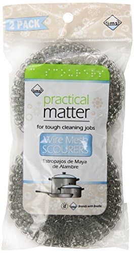 IMS Trading Wire Mesh Scourers, 2 Count by IMS Trading
