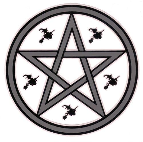 Witch Pentagram - Car Sticker - PWD33