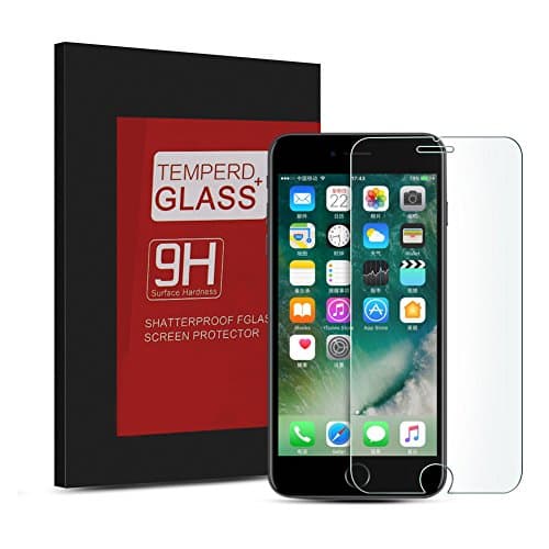 KPAO iPhone 7 Plus iPhone 8 Plus Screen Protector,Tempered Glass Screen Protector 2-Pack