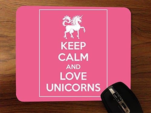 Keep Calm And Love Unicorns Desktop Mouse Pad