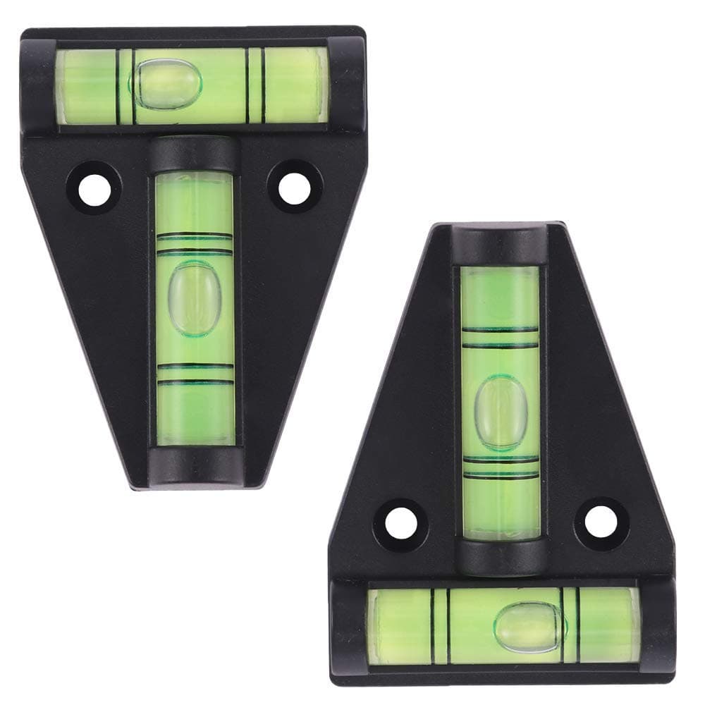 TiooDre Bubble Level Mini,2 x Two Way T Shape, Mini Leveler Bubble Spirit Level for Profession and DIY Measuring, Caravan Camper Van Camp
