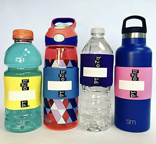 H2O ID 4 BAND MULTICOLOR PACK REUSABLE ID BANDS PERSONALIZE & LABEL CHILDREN & ADULT DRINKS; WATER BOTTLES, REUSABLE BOTTLES & CUPS, SIPPY CUPS, TRAINER CUPS, BABY BOTTLES, SOLO CUPS, BEER, COCKTAILS