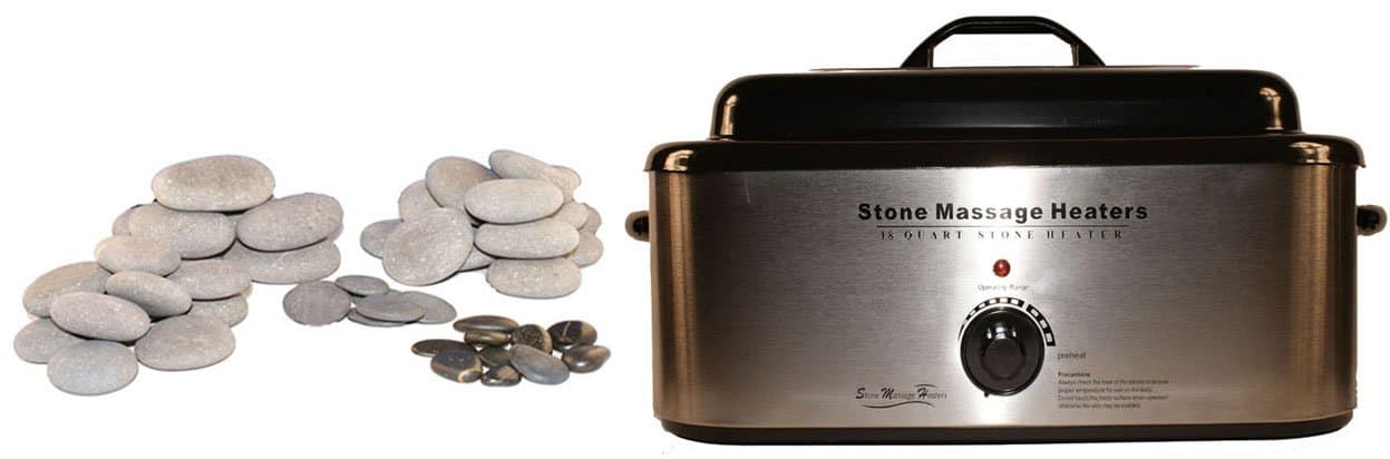 Holistic Supplies52 Piece Basic Basalt Stone Kit and 18 Quart Heater