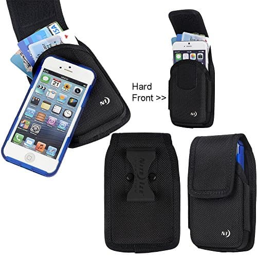 Hard Shell Front Heavy Duty Rugged Cargo Case with Extra Pocket fits iPhone 6 PLUS, iPhone 6s Plus.