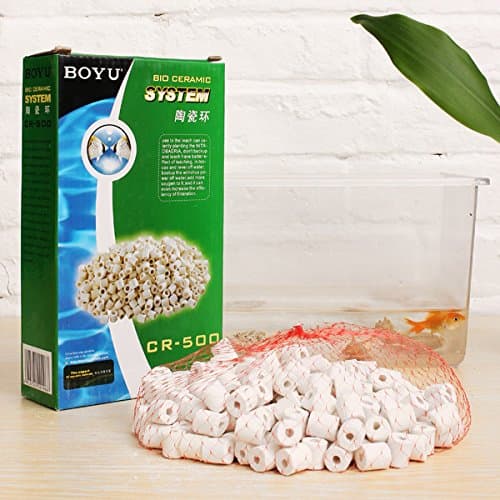 BOYU CR-500 Aquarium Bio Ceramic System Ring For Fish Tank 500g