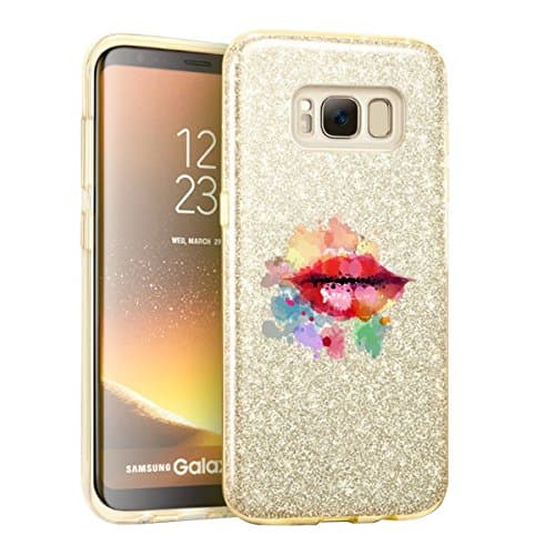 Case Compatible with Samsung Galaxy S8 Plus Case Soft Shell + Hard Shell Bling Sparkle for Galaxy S8 Plus/Samsung Galaxy S8