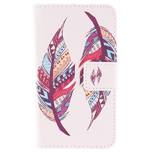Xperia E1 Case ,Macoku [Art Design] Colorful Pattern Pu Leather Slim Magnetic Travel Cases Flip Wallet PU Leather [Stand Feature] Flip Protective Case Cover for Sony Xperia E1