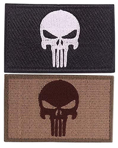 Tactical Morale Patches - Bundle 2 Pieces Full Embroidery Hook Backed With Loop Attachment