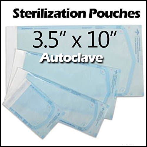 2 Boxes [400 Pcs.] 3.5" X 10" Self Seal Autoclave Sterilization Pouch - Professional Quality Sterilization Pouch Dental, Tattoo and Medical Lab Supplies (Size 3 1/2" X 10")