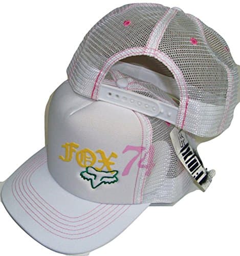 Squared White Womens Trucker Mesh Back Snapback Hat Cap