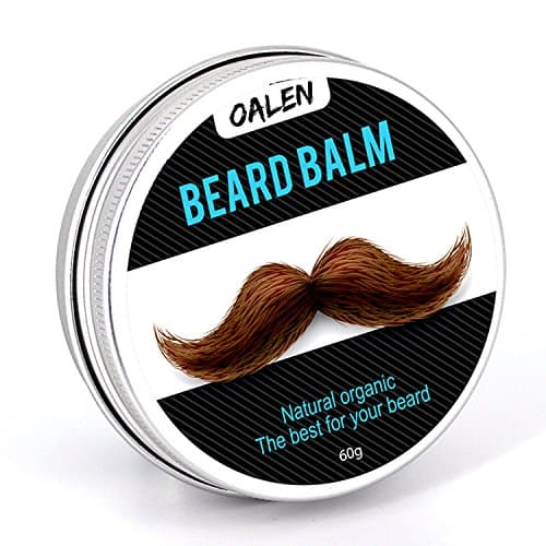 Men's Beard Grooming Kit, Beard Brush, WONTECHMI Beard Comb, Mustache and Beard Balm Butter Wax, Barber Scissors for Styling, Shaping and Growth, The Best Gift (white)