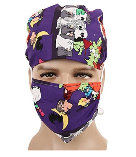 MZMC Unisex Adjustable Surgical Hat Scrub Cap