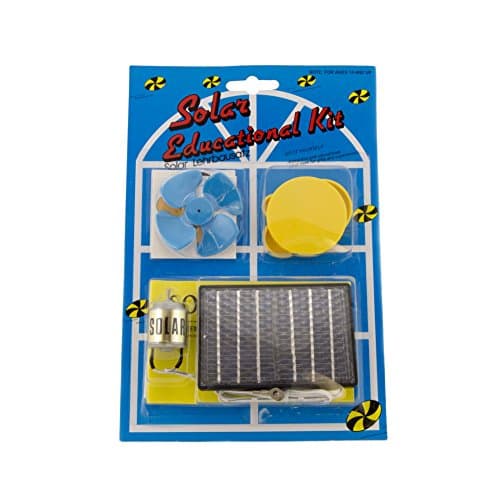 Electronix Express Educational Solar Energy Science Project Kit with Solar Panel, Motor, and Accessories (No Soldering Required)