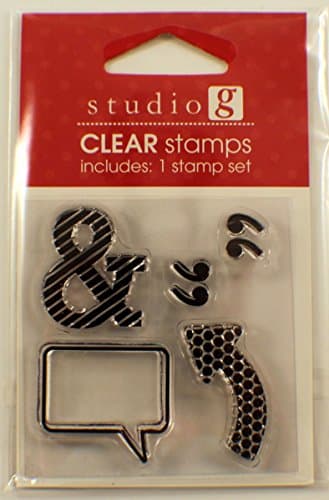 Quotes &amp; Thought Bubble Arrow Studio G Clear Cling Rubber Stamp Set