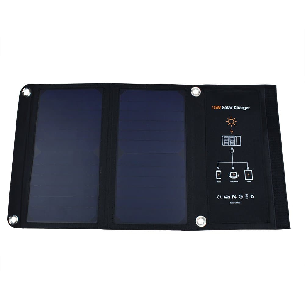 15W Folding Solar Panel with Sunpower Solar Cell for Mobile Phones