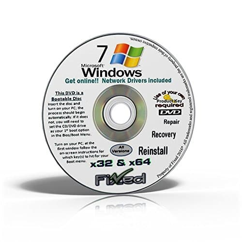 Recovery disc compatible w/ WINDOWS 7 Disc All Versions 32 and 64 bit *NOW* w/Network Drivers~Free Tech Support till your happy.