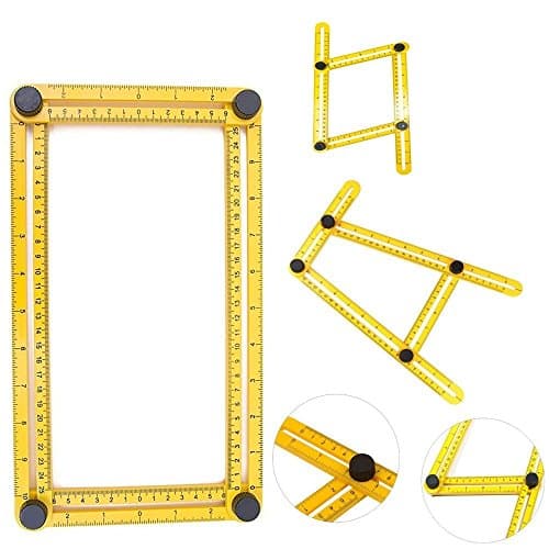 Angleizer Template Tool Improved, Measure All Angles | Easy To Use | Tightening Mechanism | Angleizer measuring Ruler | For Craftsman Handymen Builders | A Must Have