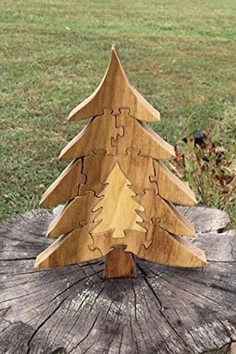 Rustic Tree Wooden Puzzle Home Decor
