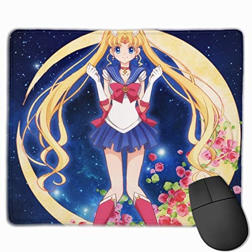 Sailor-a-Moon Vintage Rubber Mouse Pad Rectangle Mousepad for Desktops, Computer, PC and Laptops for Office and Home
