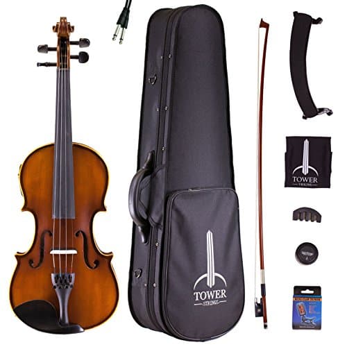 Tower Strings Acoustic Electric Violin Outfit