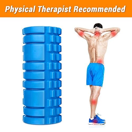 Foam Roller for Muscles Massage,Trigger Point Foam Roller Firm for Rehabilitation and Deep Muscle Therapy Myofascial Release -Tissue Massage-Ideal for Cross Fit,Yoga&amp;Pilates -Free Carry Bag