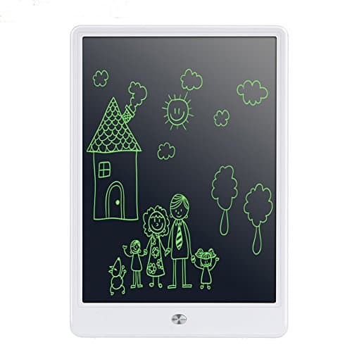 10.5" LCD Writing Tablet Screen Lock Feature Electronic Writing Board for Kids Drawing Office Writing Drafting 60% More Brighter and Bolded(White)