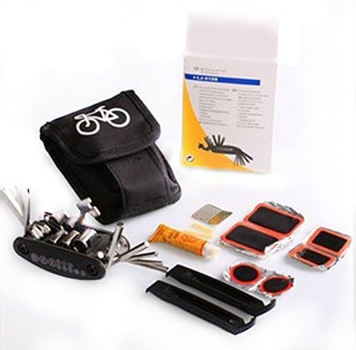 JMJN Multi Function Bike Tool with Patch Kit & Tire Levers 18 Function