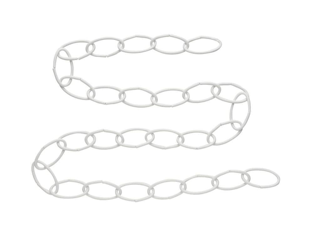 National Hardware 36" Wht Extension Chain,White,6-Pack