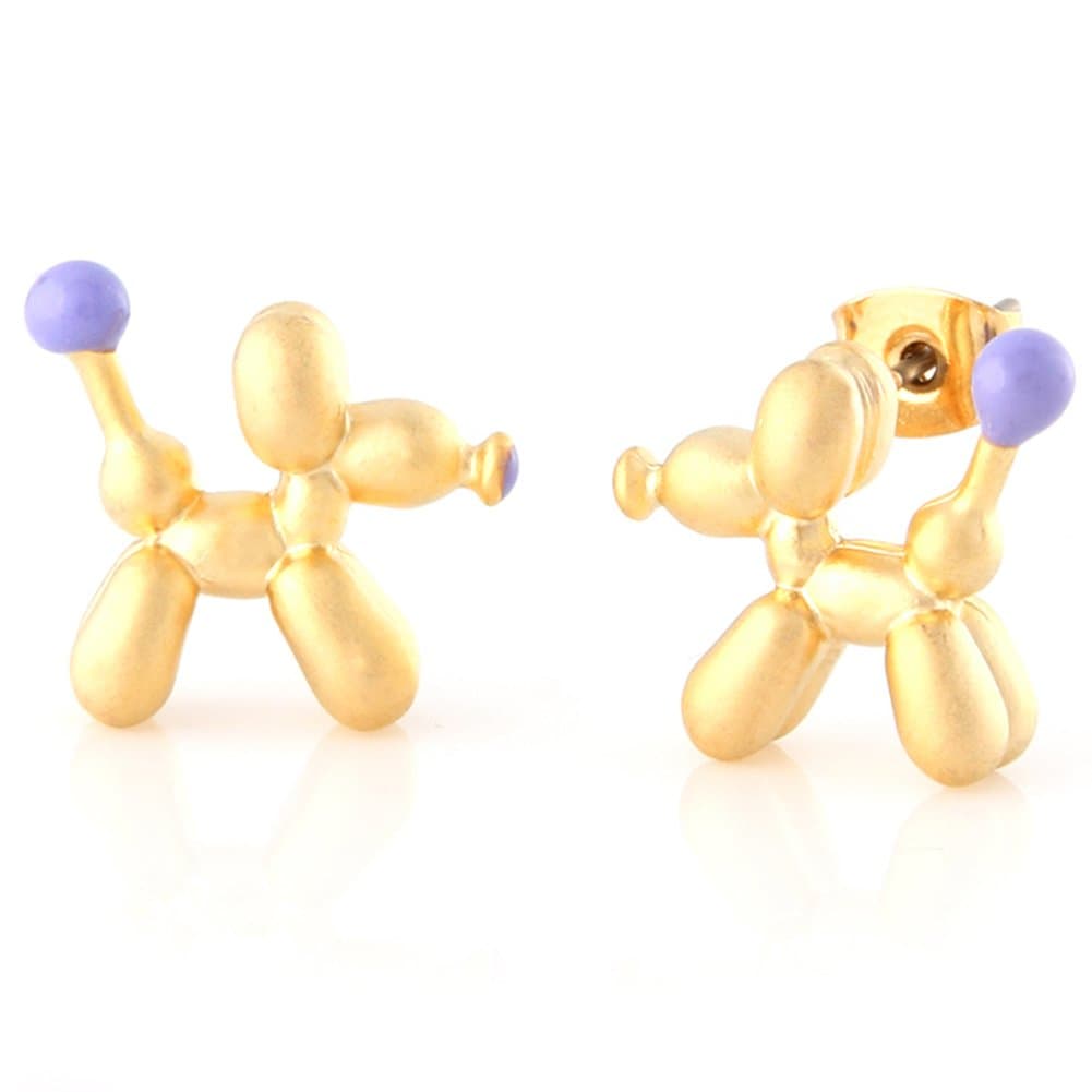 LAONATO Balloon Dog Stud Earrings