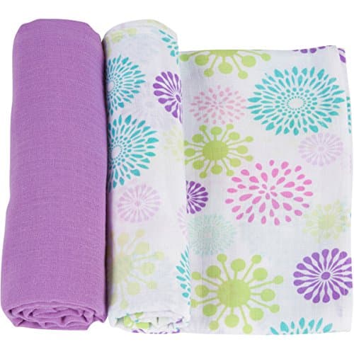 MiracleWare Muslin Swaddle Blanket, Burts, 2 Piece