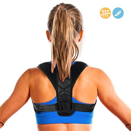 Posture Corrector for Men and Women - Comfortable Upper Back Brace Clavicle Support Device for Thoracic Kyphosis and Shoulder - Neck Pain Relief