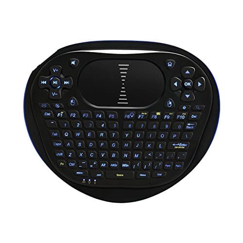 Backlit wireless 2.4GHZ T8 Handheld Mini Touchpad keyboard for PC small TV Google Android TV Box(Rechargeable Li-ion Battery)