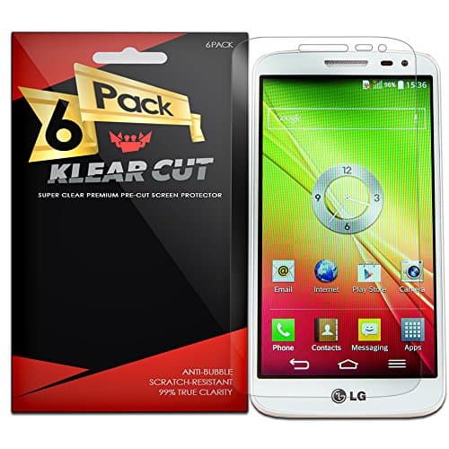 Klear Cut [6 Pack] – Screen Protector for LG G2 mini – Lifetime Replacement Warranty - Anti-Bubble &amp; Anti-Fingerprint High Definition (HD) Clear Premium PET Cover – Retail Packaging