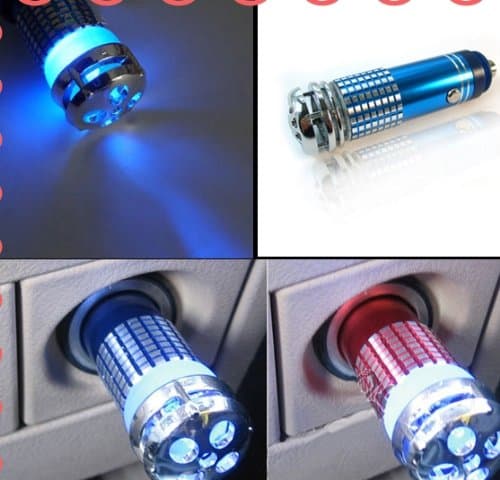 12v Mini Auto Car Fresh Air Ionic Purifier Oxygen Bar Ozone Ionizer Cleaner